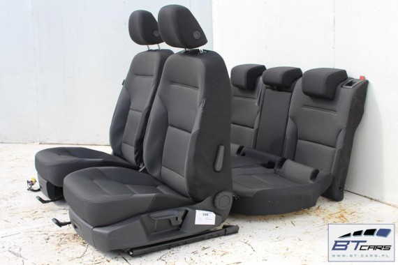 VW GOLF 7 VII FOTELE KOMPLET FOTELI siedzeń siedzenia fotel tapicerka 5G 5G4 welur kolor czarny 5G0