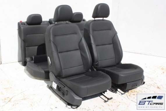 VW GOLF 7 VII FOTELE KOMPLET FOTELI siedzeń siedzenia fotel tapicerka 5G 5G4 5G0 skóra kolor czarny 5-drzwiowe drzwi USA