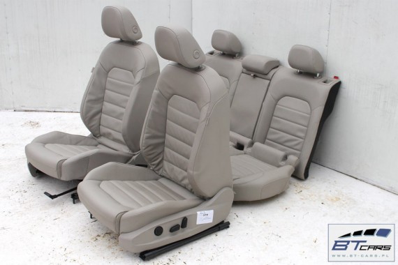 VW GOLF 7 VII FOTELE KOMPLET FOTELI siedzeń siedzenia fotel tapicerka 5G 5G4 5G0 skóra kolor mocca 5-drzwiowe drzwi USA