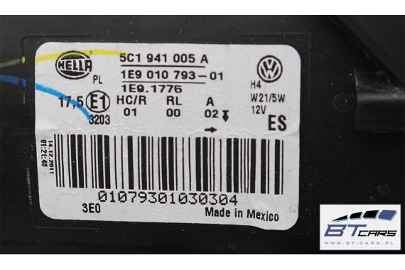 VW THE BEETLE KOMPLETNY PRZÓD maska błotniki zderzak pas przedni lampy wzmocnienie błotnik lampa 5C Kolor LC9X deep black czarny
