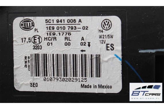 VW THE BEETLE KOMPLETNY PRZÓD maska błotniki zderzak pas przedni lampy wzmocnienie błotnik lampa 5C Kolor LC9X deep black czarny