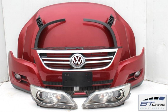 VW TIGUAN PRZÓD maska błotniki zderzak pas przedni lampy wzmocnienie błotnik lampa Xenon 5N Kolor: LA3T - czerwony