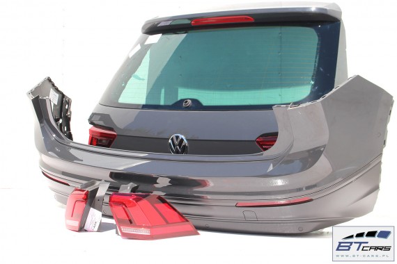 VW TIGUAN II 5NA TYŁ LI7F ZDERZAK tylny + KLAPA BAGAŻNIKA + LAMPY lampa Led 5NA II Kolor: LI7F szary urano 5NA945095C 5NA945096C