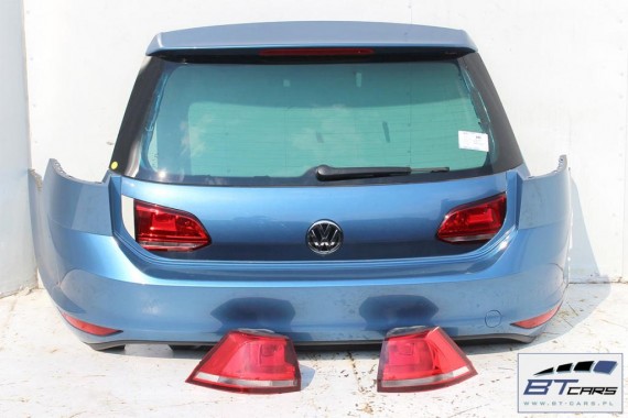 VW GOLF 7 VII KOMBI LA5J TYŁ ZDERZAK tylny + KLAPA BAGAŻNIKA + LAMPY lampa Kolor niebieski (pacific blue) 5G 5G9 VARIANT AVANT