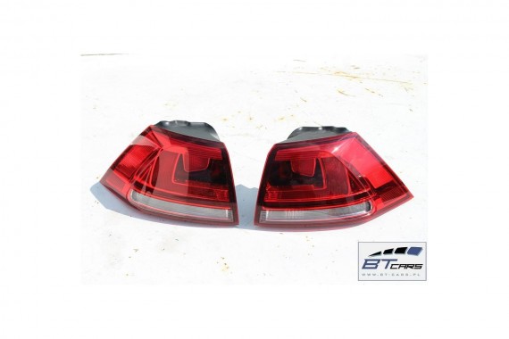 VW GOLF VII 7 TYŁ ZDERZAK tylny + KLAPA BAGAŻNIKA + LAMPY lampa LA7W - srebrny refleks metalik 5G