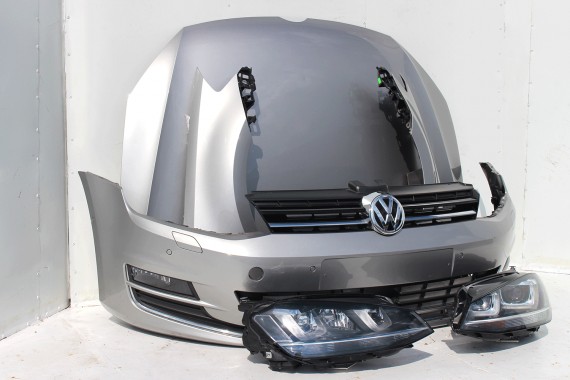 VW GOLF 7 VII PRZÓD maska błotniki zderzak pas przedni lampy wzmocnienie błotnik lampa Xenon LED LB7W 5G High Line
