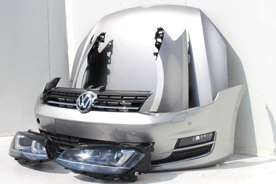 VW GOLF 7 VII PRZÓD maska błotniki zderzak pas przedni lampy wzmocnienie błotnik lampa Xenon LED LB7W 5G High Line