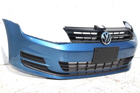 VW GOLF 7 VII PRZÓD LA5J maska błotniki zderzak pas przedni lampy wzmocnienie błotnik lampa Kolor pacific blue 5G KOMPLETNY