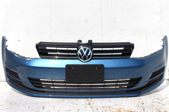 VW GOLF 7 VII PRZÓD LA5J maska błotniki zderzak pas przedni lampy wzmocnienie błotnik lampa Kolor pacific blue 5G KOMPLETNY