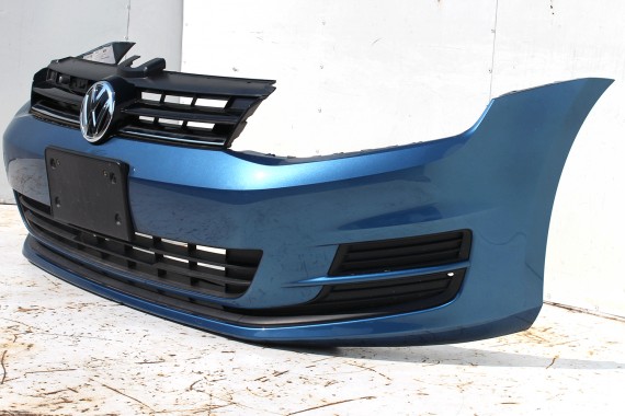 VW GOLF 7 VII PRZÓD LA5J maska błotniki zderzak pas przedni lampy wzmocnienie błotnik lampa Kolor pacific blue 5G KOMPLETNY