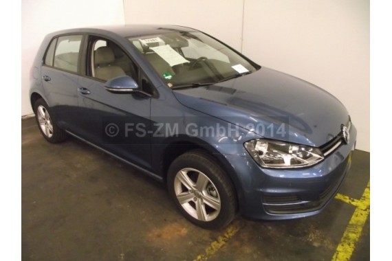 VW GOLF 7 VII PRZÓD maska błotniki zderzak pas przedni lampy wzmocnienie błotnik lampa Kolor LA5J pacific blue 5G KOMPLETNY