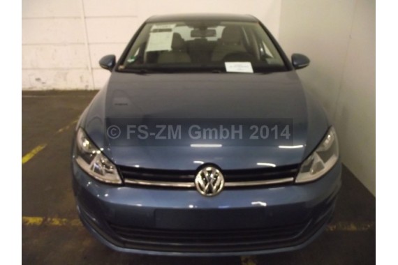 VW GOLF 7 VII PRZÓD maska błotniki zderzak pas przedni lampy wzmocnienie błotnik lampa Kolor LA5J pacific blue 5G KOMPLETNY