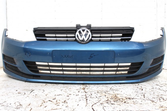 VW GOLF 7 VII PRZÓD maska błotniki zderzak pas przedni lampy wzmocnienie błotnik lampa Kolor LA5J pacific blue 5G KOMPLETNY