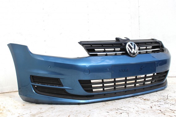 VW GOLF 7 VII PRZÓD maska błotniki zderzak pas przedni lampy wzmocnienie błotnik lampa Kolor LA5J pacific blue 5G KOMPLETNY