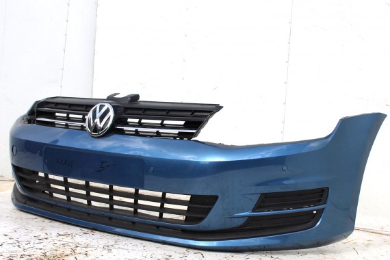 VW GOLF 7 VII PRZÓD maska błotniki zderzak pas przedni lampy wzmocnienie błotnik lampa Kolor LA5J pacific blue 5G KOMPLETNY