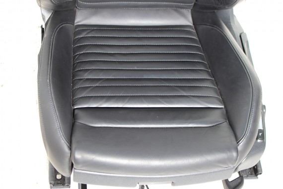 VW PASSAT B8 KOMBI FOTELE KOMPLET FOTELI siedzeń siedzenia tapicerka + boczek boczki drzwi  skóra kolor czarny 3G 3G9