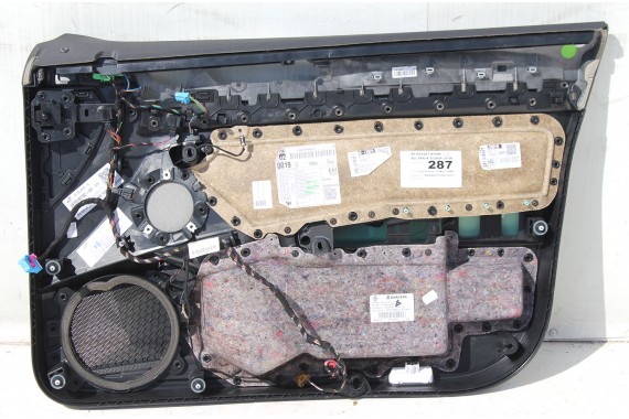 VW PASSAT B8 KOMBI FOTELE KOMPLET FOTELI siedzeń siedzenia tapicerka + boczek boczki drzwi  skóra kolor czarny 3G 3G9