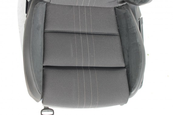 VW PASSAT B8 ALLTRACK KOMBI FOTELE KOMPLET FOTELI siedzeń siedzenia tapicerka skóra+alcantara + materiał czarny 3G 3G9 Avant