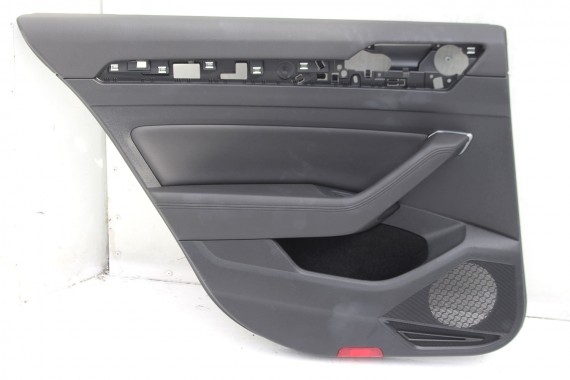 VW PASSAT B8 ALLTRACK KOMBI FOTELE KOMPLET FOTELI siedzeń siedzenia tapicerka skóra+alcantara + materiał czarny 3G 3G9 Avant