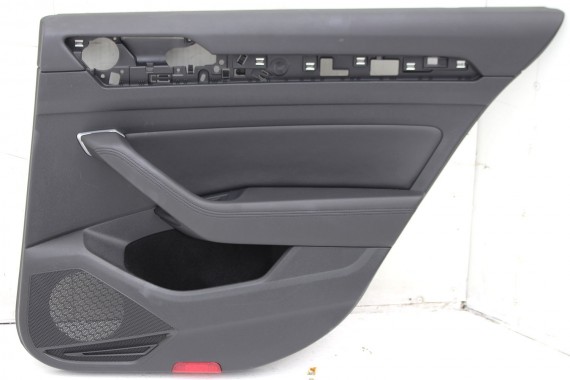 VW PASSAT B8 ALLTRACK KOMBI FOTELE KOMPLET FOTELI siedzeń siedzenia tapicerka skóra+alcantara + materiał czarny 3G 3G9 Avant