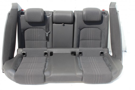 VW PASSAT B8 ALLTRACK KOMBI FOTELE KOMPLET FOTELI siedzeń siedzenia tapicerka skóra+alcantara + materiał czarny 3G 3G9 Avant