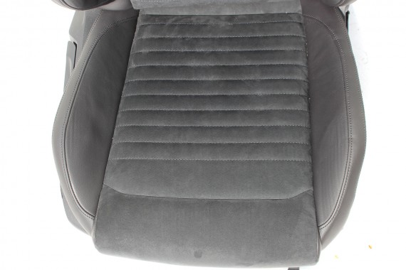 VW PASSAT B8 SEDAN FOTELE KOMPLET FOTELI siedzeń siedzenia tapicerka skóra + alcantara czarny 3G 3G5