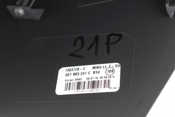 VW PASSAT B8 SEDAN FOTELE KOMPLET FOTELI siedzeń siedzenia tapicerka skóra + alcantara czarny 3G 3G5
