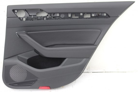 VW PASSAT B8 SEDAN FOTELE KOMPLET FOTELI siedzeń siedzenia tapicerka skóra + alcantara czarny 3G 3G5