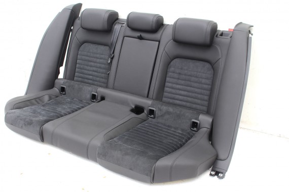 VW PASSAT B8 SEDAN FOTELE KOMPLET FOTELI siedzeń siedzenia tapicerka skóra + alcantara czarny 3G 3G5