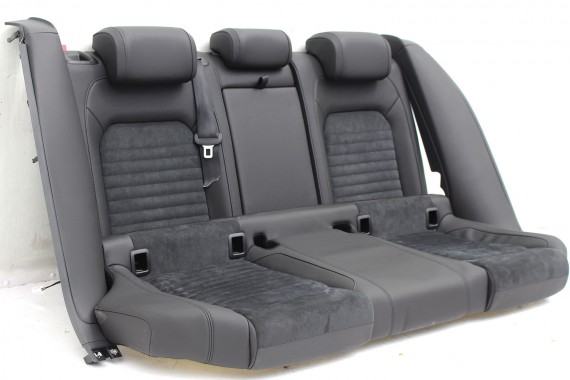 VW PASSAT B8 SEDAN FOTELE KOMPLET FOTELI siedzeń siedzenia tapicerka skóra + alcantara czarny 3G 3G5