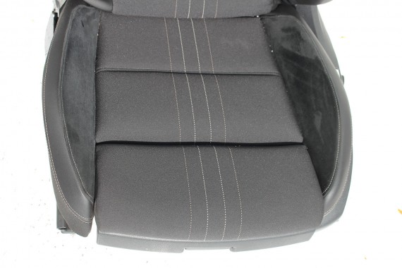 VW PASSAT B8 ALLTRACK KOMBI FOTELE KOMPLET FOTELI siedzeń siedzenia tapicerka skóra+alcantara+materiał czarny 3G 3G9 Avant
