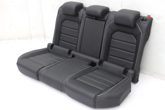 VW GOLF 7 LIFT GTD FOTELE KOMPLET FOTELI siedzeń 5G siedzenia tapicerka skóra czarny KOMBI Variant 5G9 VII 5Q0959760B 5Q0959760F