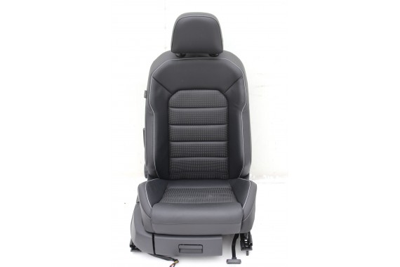 VW GOLF 7 LIFT GTD FOTELE KOMPLET FOTELI siedzeń 5G siedzenia tapicerka skóra czarny KOMBI Variant 5G9 VII 5Q0959760B 5Q0959760F