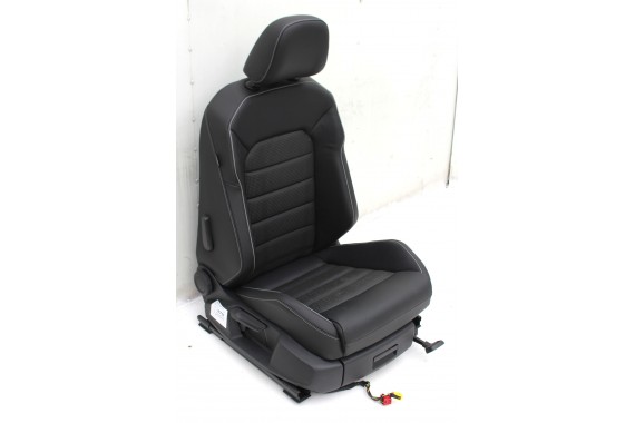VW GOLF 7 LIFT GTD FOTELE KOMPLET FOTELI siedzeń 5G siedzenia tapicerka skóra czarny KOMBI Variant 5G9 VII 5Q0959760B 5Q0959760F