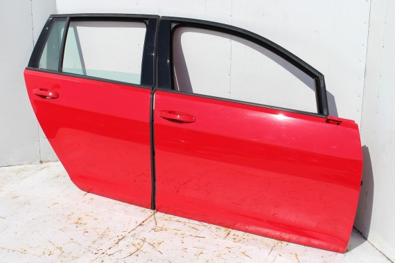 VW GOLF 7 VII KOMBI LY3D DRZWI PRAWE PRZÓD + TYŁ STRONA PRAWA przednie + tylne 2 sztuki 5G 5G9 Kolor: czerwony tornado