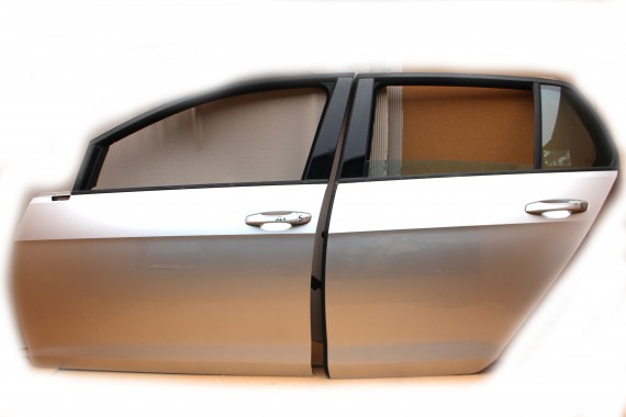 VW GOLF 7 VII DRZWI LEWE PRZÓD + TYŁ STRONA LEWA przednie + tylne 2 sztuki 5G 5G4 kolor : LA7W - srebrny (silber)