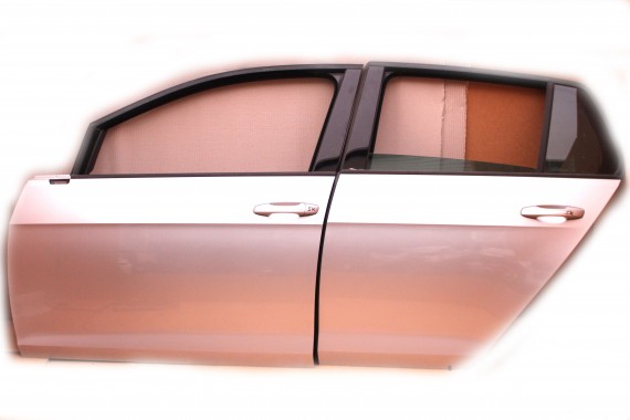 VW GOLF 7 VII DRZWI LEWE PRZÓD + TYŁ STRONA LEWA przednie + tylne 2 sztuki 5G 5G4 kolor : LA7W - srebrny (silber)