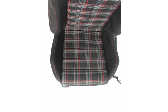 VW GOLF VII 7 FL GTi FOTELE KOMPLET FOTELI siedzeń siedzenia tapicerka 5G welur czarny szary czerwony 5 drzwi LIFT 5G4 5G0 USA