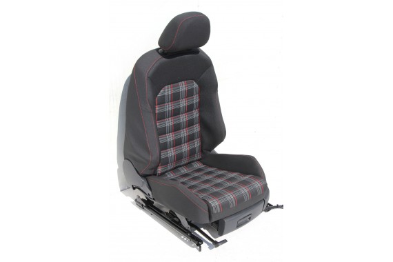 VW GOLF VII 7 FL GTi FOTELE KOMPLET FOTELI siedzeń siedzenia tapicerka 5G welur czarny szary czerwony 5 drzwi LIFT 5G4 5G0 USA