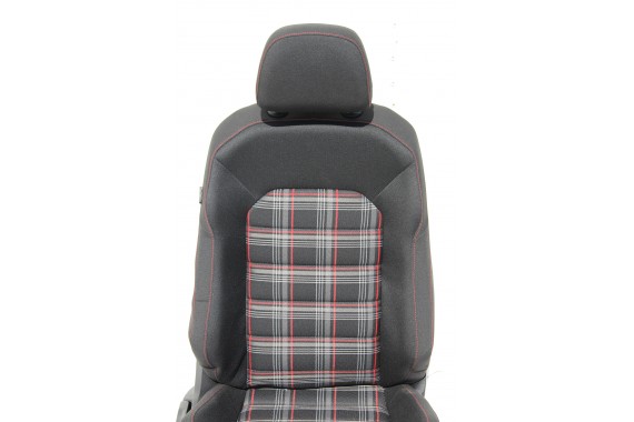 VW GOLF VII 7 FL GTi FOTELE KOMPLET FOTELI siedzeń siedzenia tapicerka 5G welur czarny szary czerwony 5 drzwi LIFT 5G4 5G0 USA