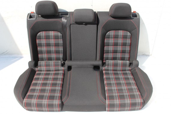 VW GOLF VII 7 FL GTi FOTELE KOMPLET FOTELI siedzeń siedzenia tapicerka 5G welur czarny szary czerwony 5 drzwi LIFT 5G4 5G0 USA