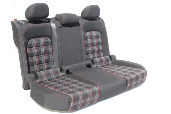 VW GOLF VII 7 FL GTi FOTELE KOMPLET FOTELI siedzeń siedzenia tapicerka 5G welur czarny szary czerwony 5 drzwi LIFT 5G4 5G0 USA