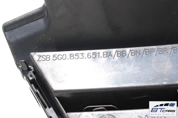 VW GOLF 7 VII LIFT PRZÓD maska błotniki zderzak pas przedni wzmocnienie błotnik V5 LA3K	Black rubin 5G FL Highline