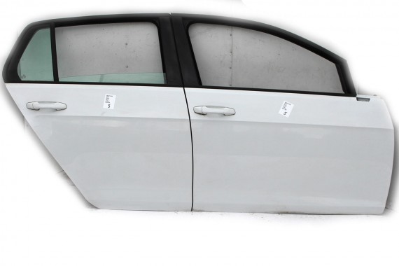 VW GOLF 7 VII DRZWI LC9A PRAWE PRZÓD + TYŁ STRONA PRAWA przednie tylne 2 sztuki Kolor: LC9A - biały (pure white) 5G 5G4