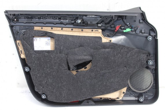 VW GOLF 7 FOTELE KOMPLET FOTELI siedzenia siedzeń 5G tapicerka+boczek boczki drzwi welur czarno - szary + podłokietnik 5G4 GTD