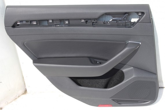 VW ARTEON FOTELE KOMPLET FOTELI siedzenia siedzeń tapicerka boczek boczki drzwi skóra + alcantara kolor czarny 3G8 ELEGANCE
