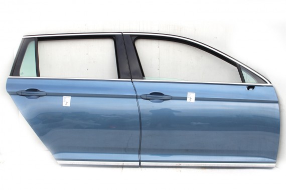VW PASSAT B8 KOMBI DRZWI PRAWE PRZÓD + TYŁ STRONA PRAWA przednie + tylne 2 sztuki Kolor: LB5J - niebieski harvard blue 3G 3G9