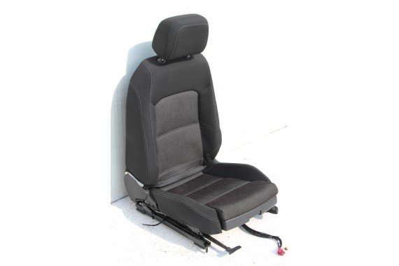 VW PASSAT B8 KOMBI FOTELE KOMPLET FOTELI siedzeń siedzenia fotel tapicerka welur kolor czarny 3G 3G9 3AA959257A 3Q0881105R