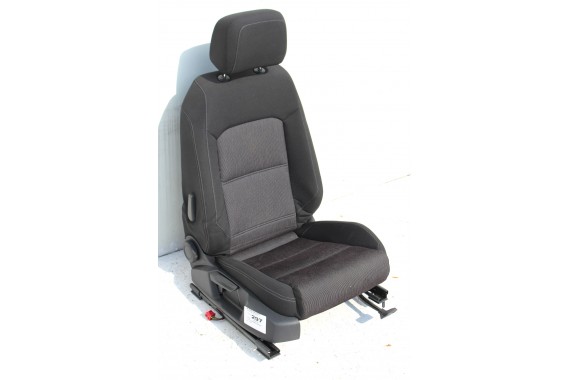 VW PASSAT B8 KOMBI FOTELE KOMPLET FOTELI siedzeń siedzenia fotel tapicerka welur kolor czarny 3G 3G9 3AA959257A 3Q0881105R