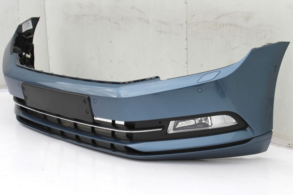 VW PASSAT B8 PRZÓD maska błotniki zderzak pas przedni lampy wzmocnienie błotnik lampa FULL LED LB5J niebieski 3G 3G1941081C